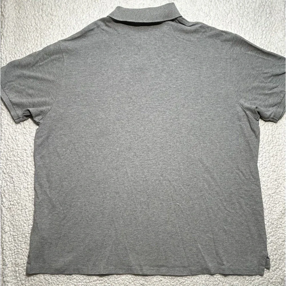 Polo Ralph Lauren Men Big & Tall 3XB 3X Big Gray Mesh Polo Shirt Andover Heather